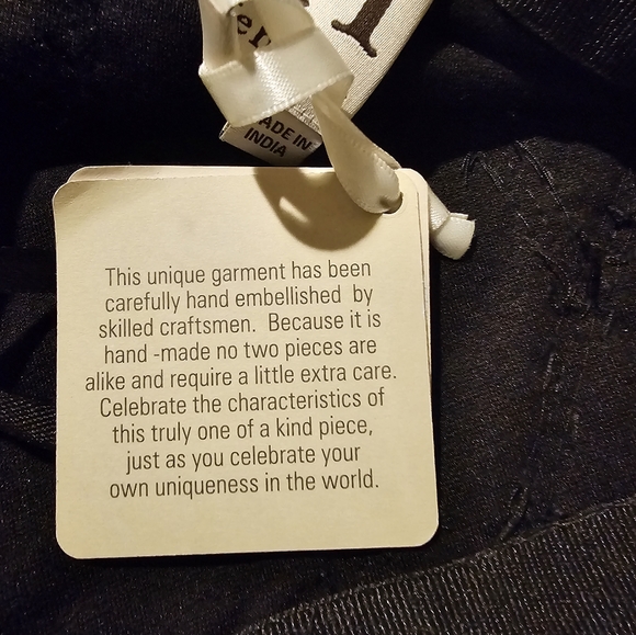 NWT Haute Hippie beaded black skirt size M - Picture 4 of 5